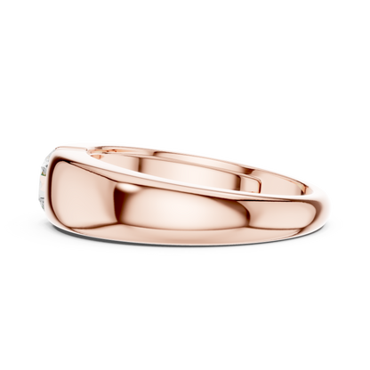 Sleek Bezel Diamond Ring | Designer 925 Sterling Silver Solitaire | Luxury Modern Wedding Band