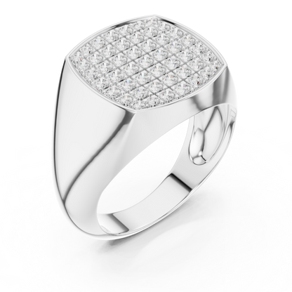 Premium Hip Hop Ring Men’s Iced Statement Luxury 925 Silver Gold Collection