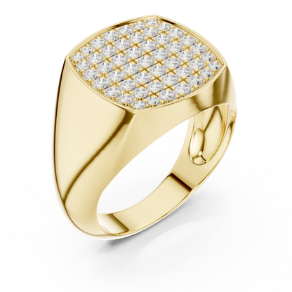 Premium Hip Hop Ring Men’s Iced Statement Luxury 925 Silver Gold Collection