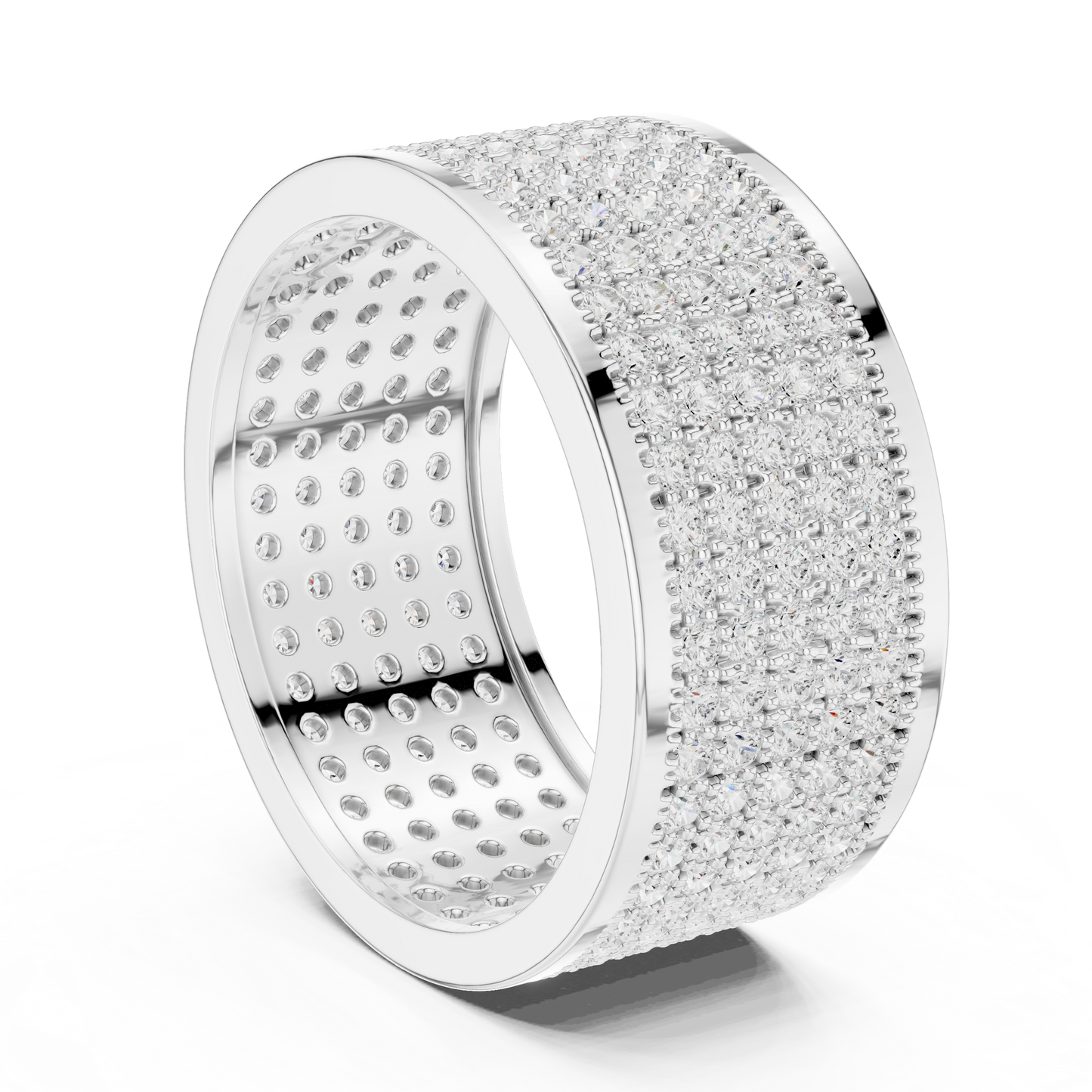 Ultra Iced Diamond Ring Luxury Pave Finish Heavy Gold Statement Jewelry