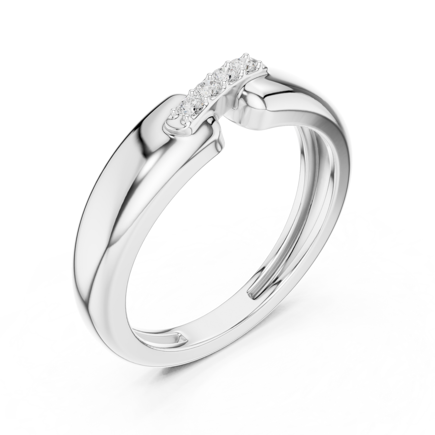 Mastercut Diamond Statement Ring | Precision Forged Finish | Rose White Yellow Gold Creation