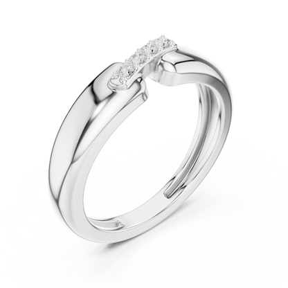 Mastercut Diamond Statement Ring | Precision Forged Finish | Rose White Yellow Gold Creation