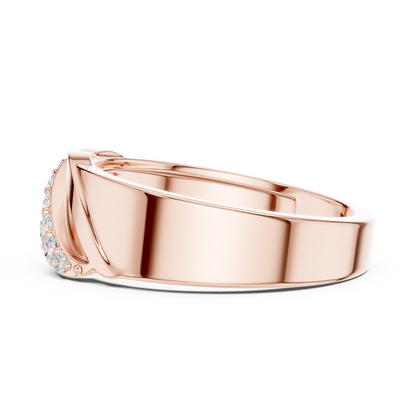 Liquid Wave Diamond Band | Modern Sculpted Luxury Ring | Bold Masculine Statement Fine Jewelry