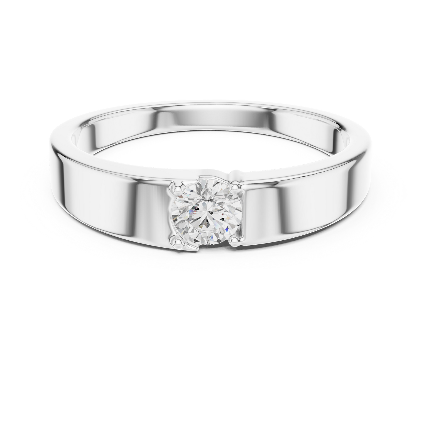 Elegant diamond solitaire ring - crafted in rose gold -  perfect symbol of timeless love