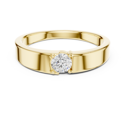 Elegant diamond solitaire ring - crafted in rose gold -  perfect symbol of timeless love