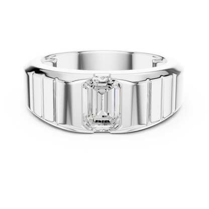 Obsidian Cut Diamond - Architectural Statement Ring - Built For Fearless Icons