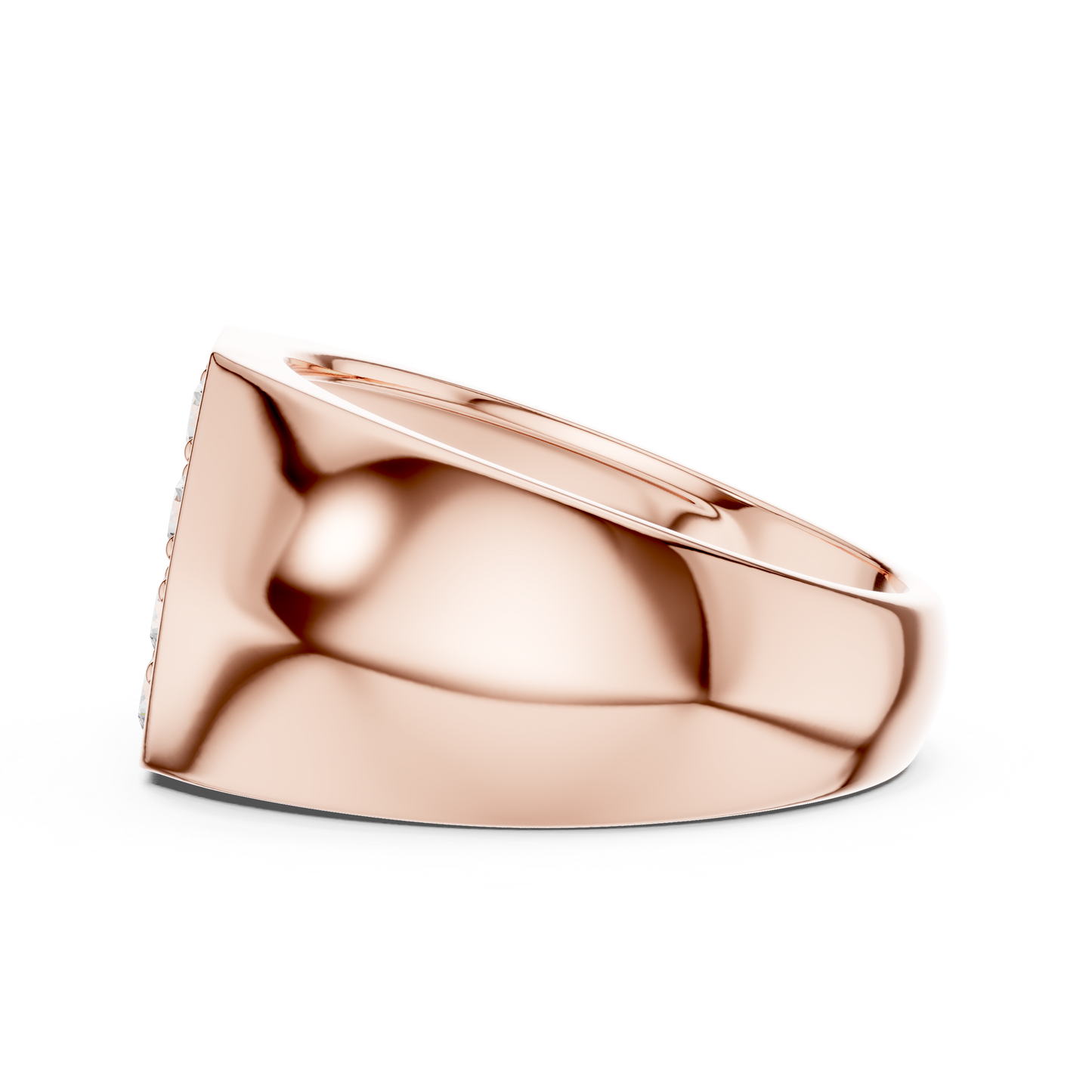 Luxury diamond signet ring - in gold rose silver - finish for bold modern style-premium-crafted-elegant-timeless-luxury-jewelry-exclusive