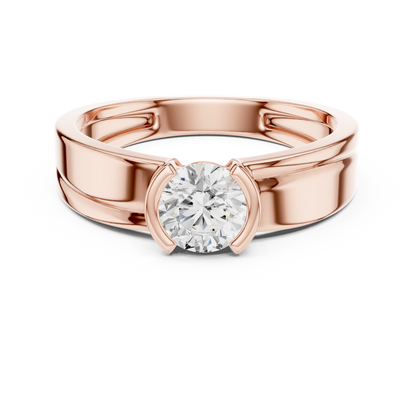 Eternal Power Diamond Ring - Royal Legacy Solitaire Band - Timeless Crown of Love