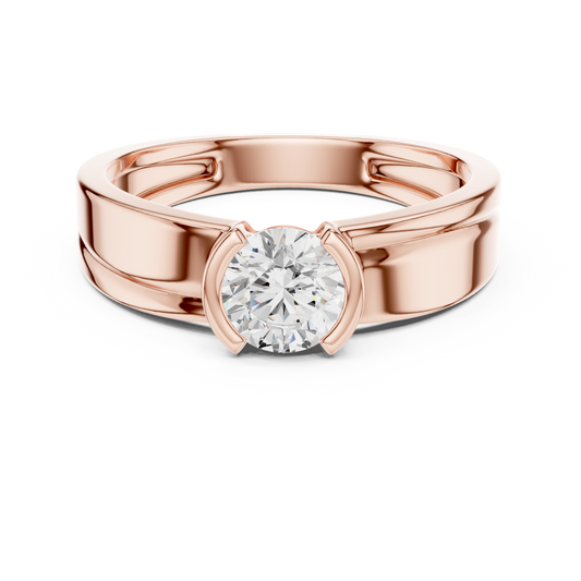 Eternal Power Diamond Ring - Royal Legacy Solitaire Band - Timeless Crown of Love