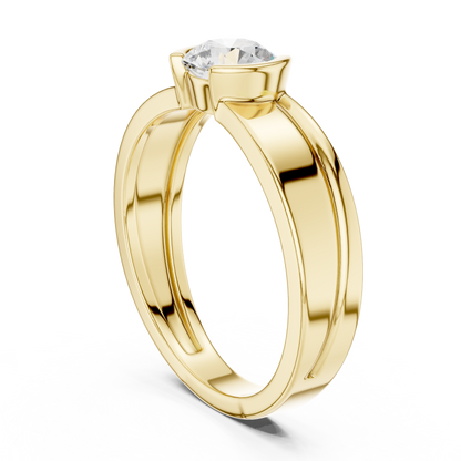 Eternal Power Diamond Ring - Royal Legacy Solitaire Band - Timeless Crown of Love