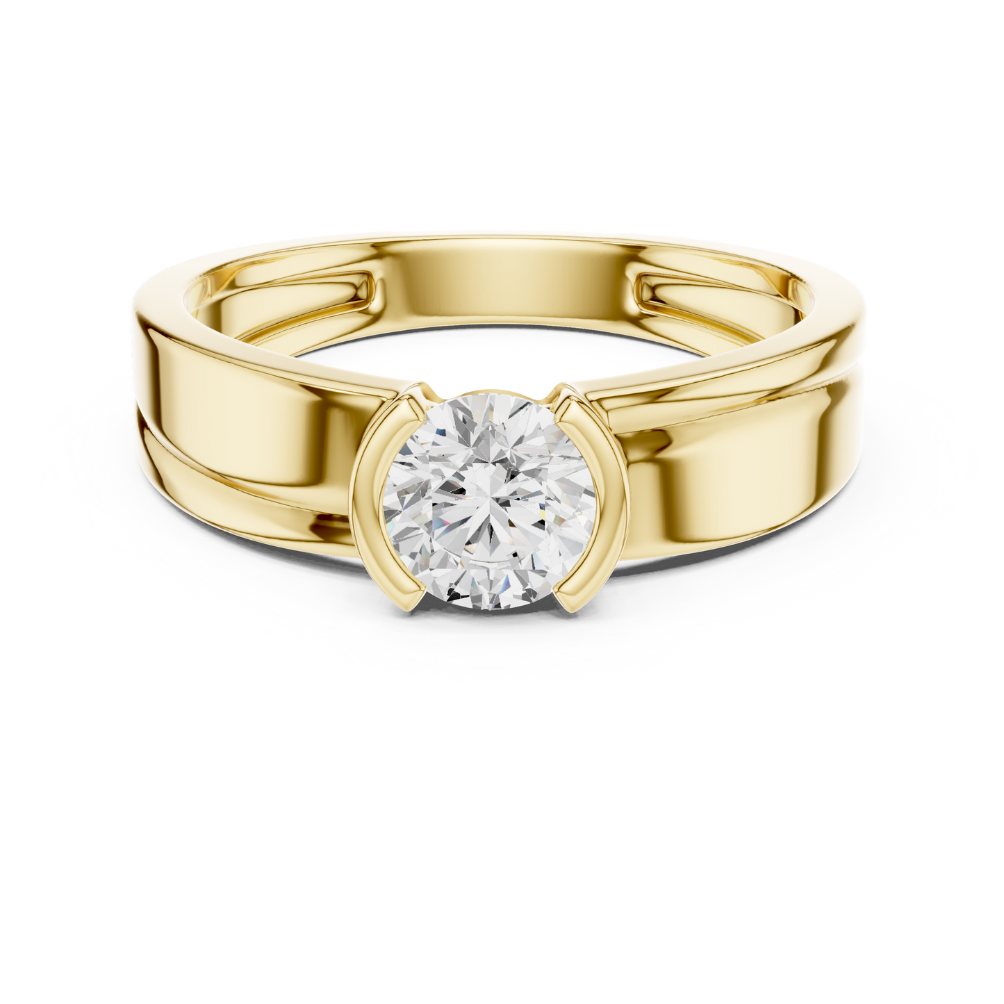 Eternal Power Diamond Ring - Royal Legacy Solitaire Band - Timeless Crown of Love