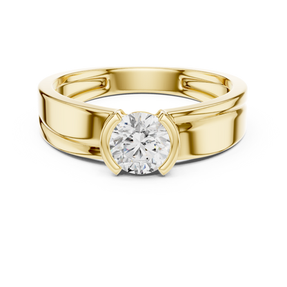 Eternal Power Diamond Ring - Royal Legacy Solitaire Band - Timeless Crown of Love