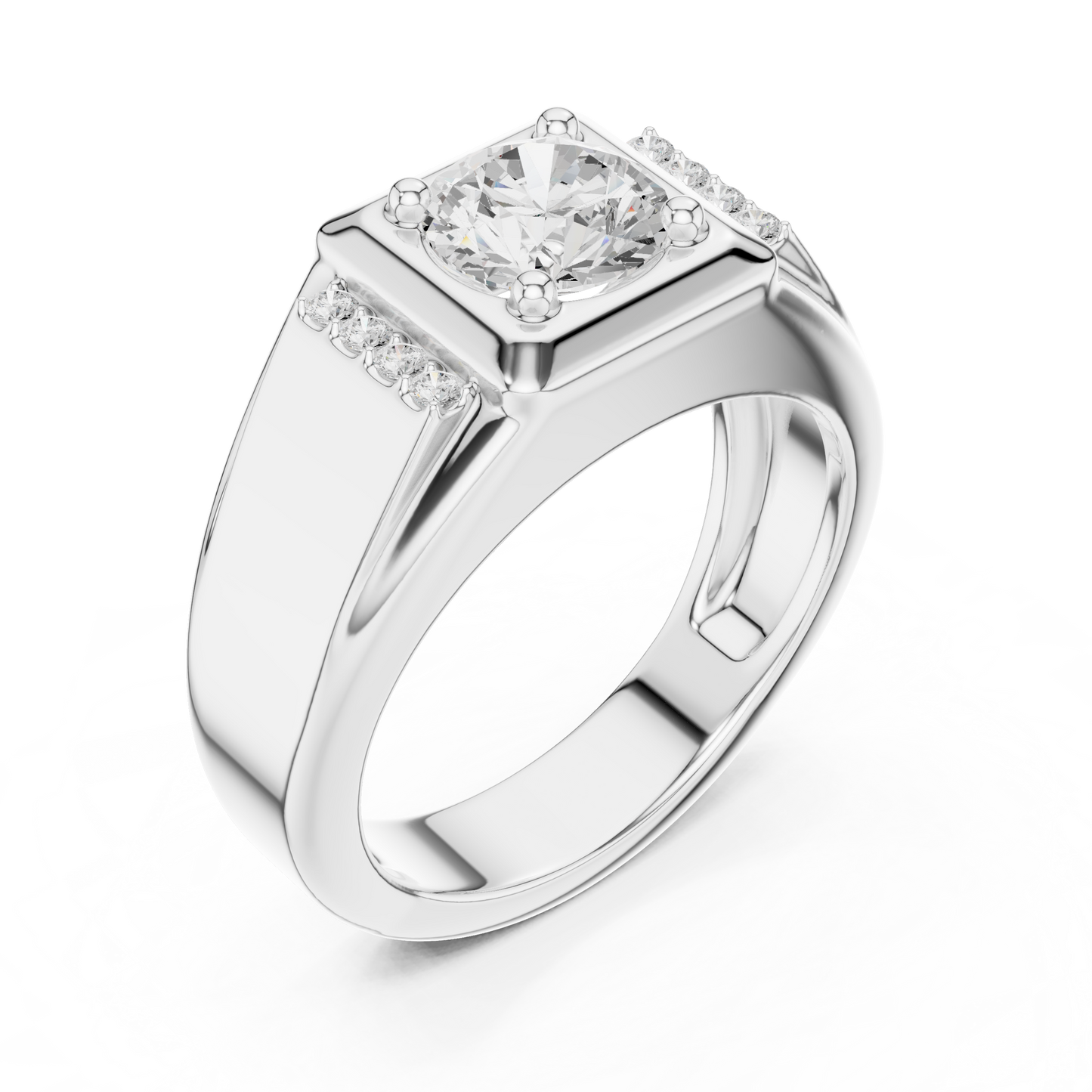 Precision Forged Brilliance - Power Cut in Silver- Modern Heirloom 1Edge - Engineered Diamond Authority