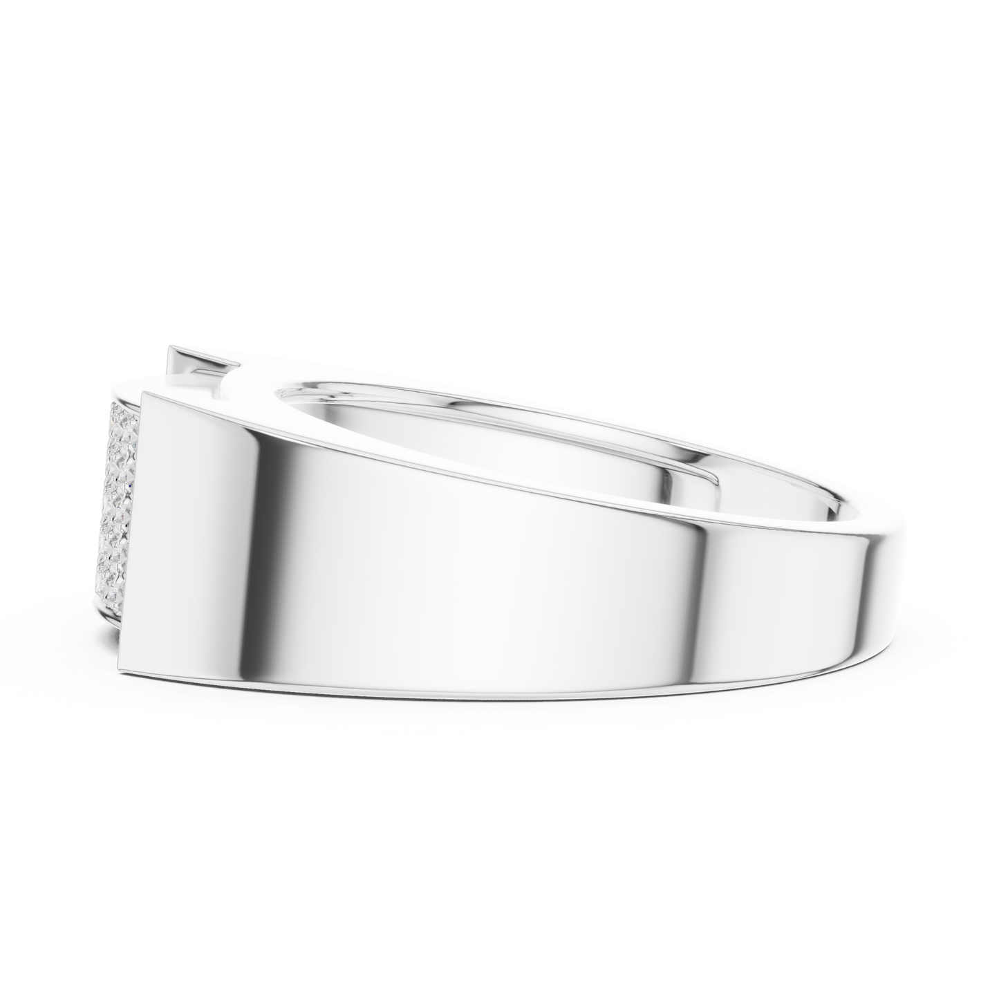 Exclusive diamond gents band | yellow rose white gold | crafted for power and pride