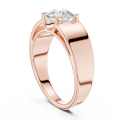 Timeless Engagement Ring | Premium Solitaire Diamond | Rose Gold White Gold Yellow Gold