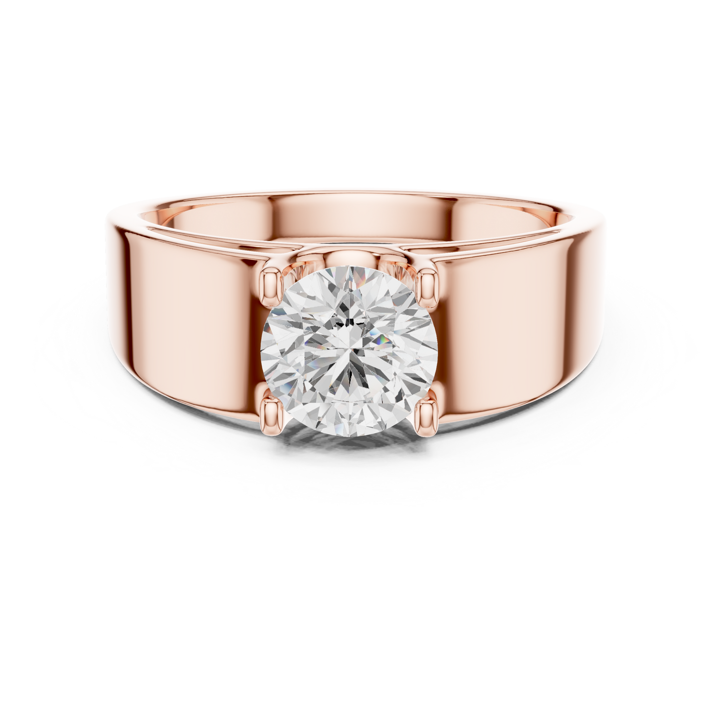 Timeless Engagement Ring | Premium Solitaire Diamond | Rose Gold White Gold Yellow Gold