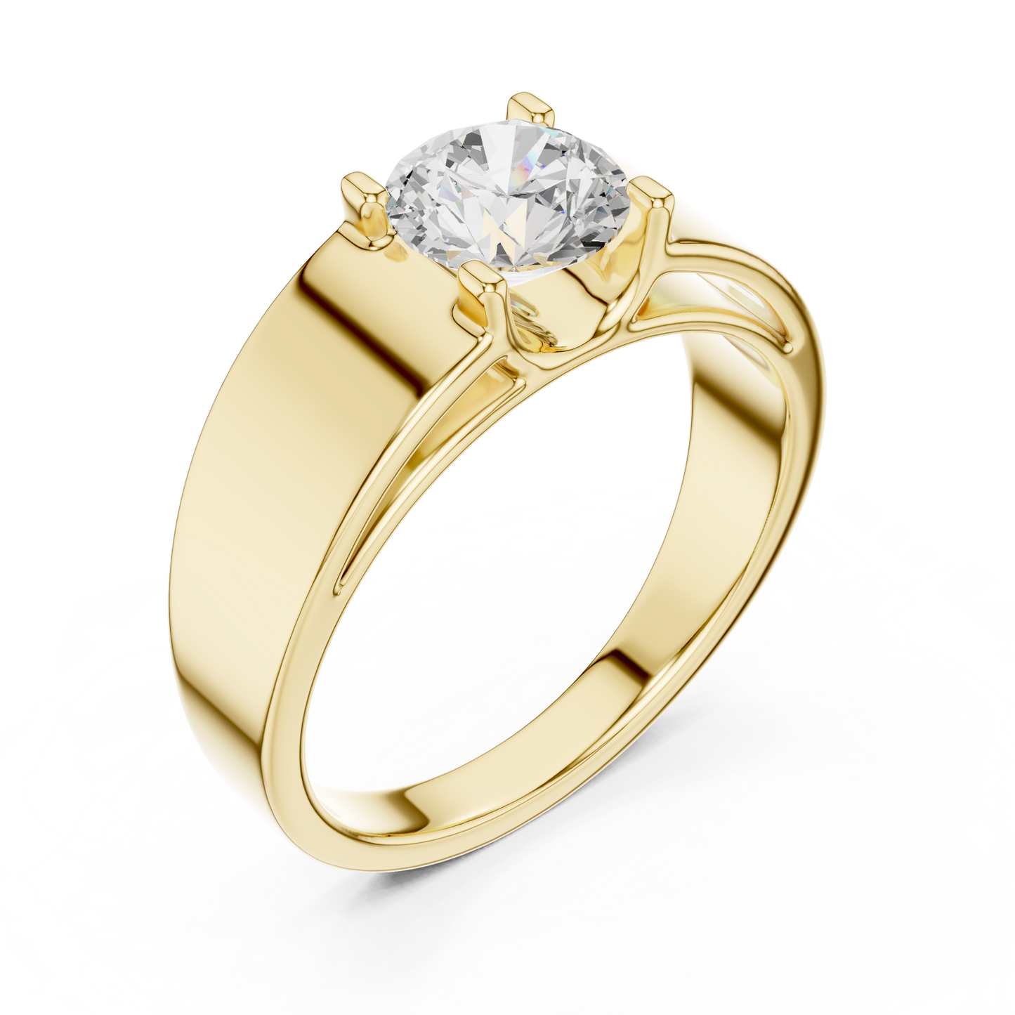 Timeless Engagement Ring | Premium Solitaire Diamond | Rose Gold White Gold Yellow Gold