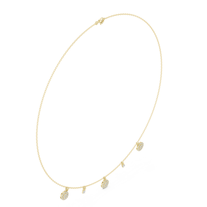 Regalia Spark Diamond | Delicate Drop Necklace | Exclusive Designer Gold Jewelry