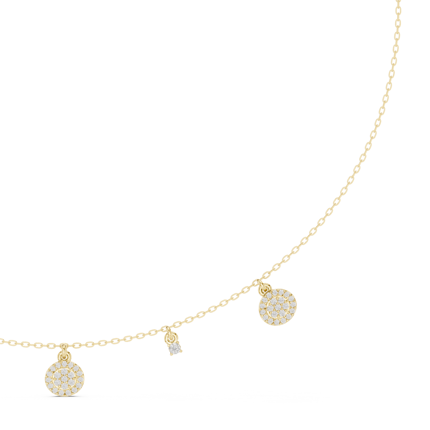 Regalia Spark Diamond | Delicate Drop Necklace | Exclusive Designer Gold Jewelry