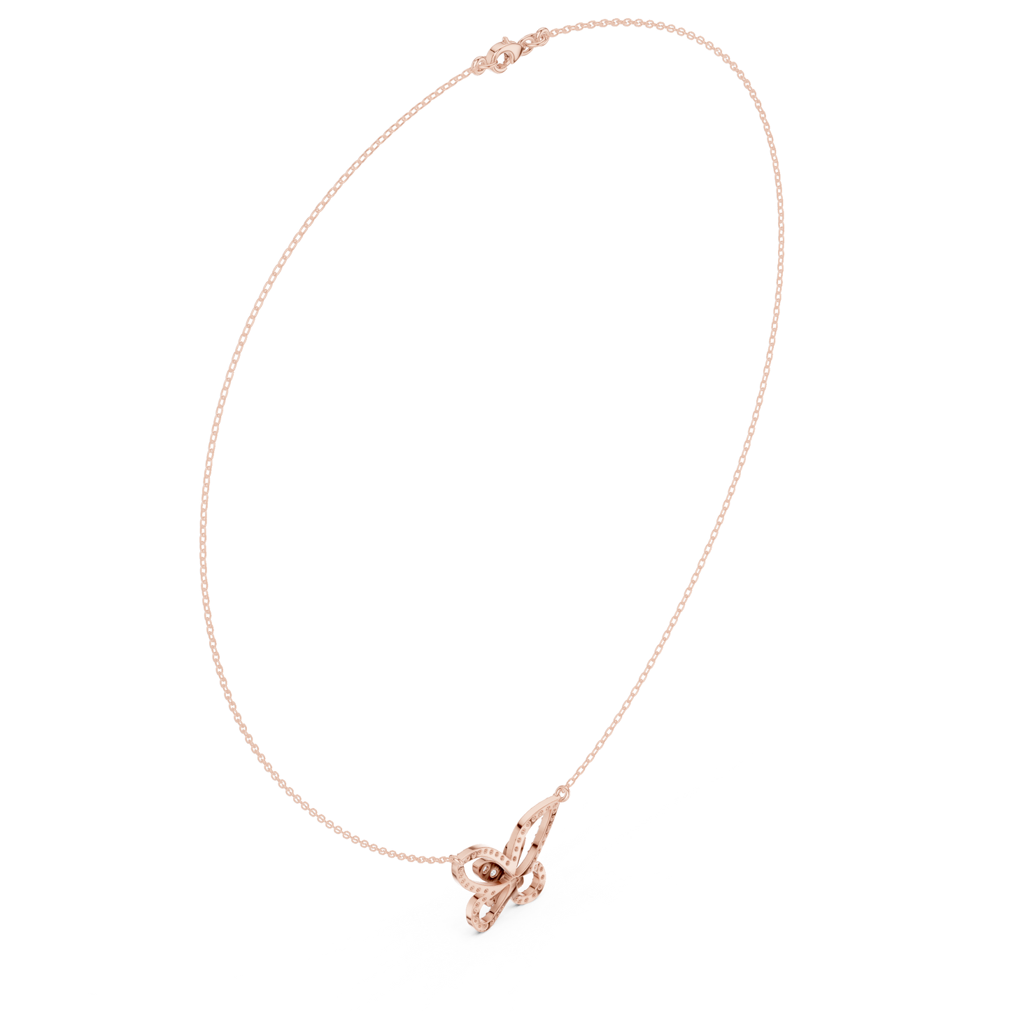 Butterfly Inspired Diamond Necklace | Elegant Gold Jewelry | Unique Bridal Gift For Women