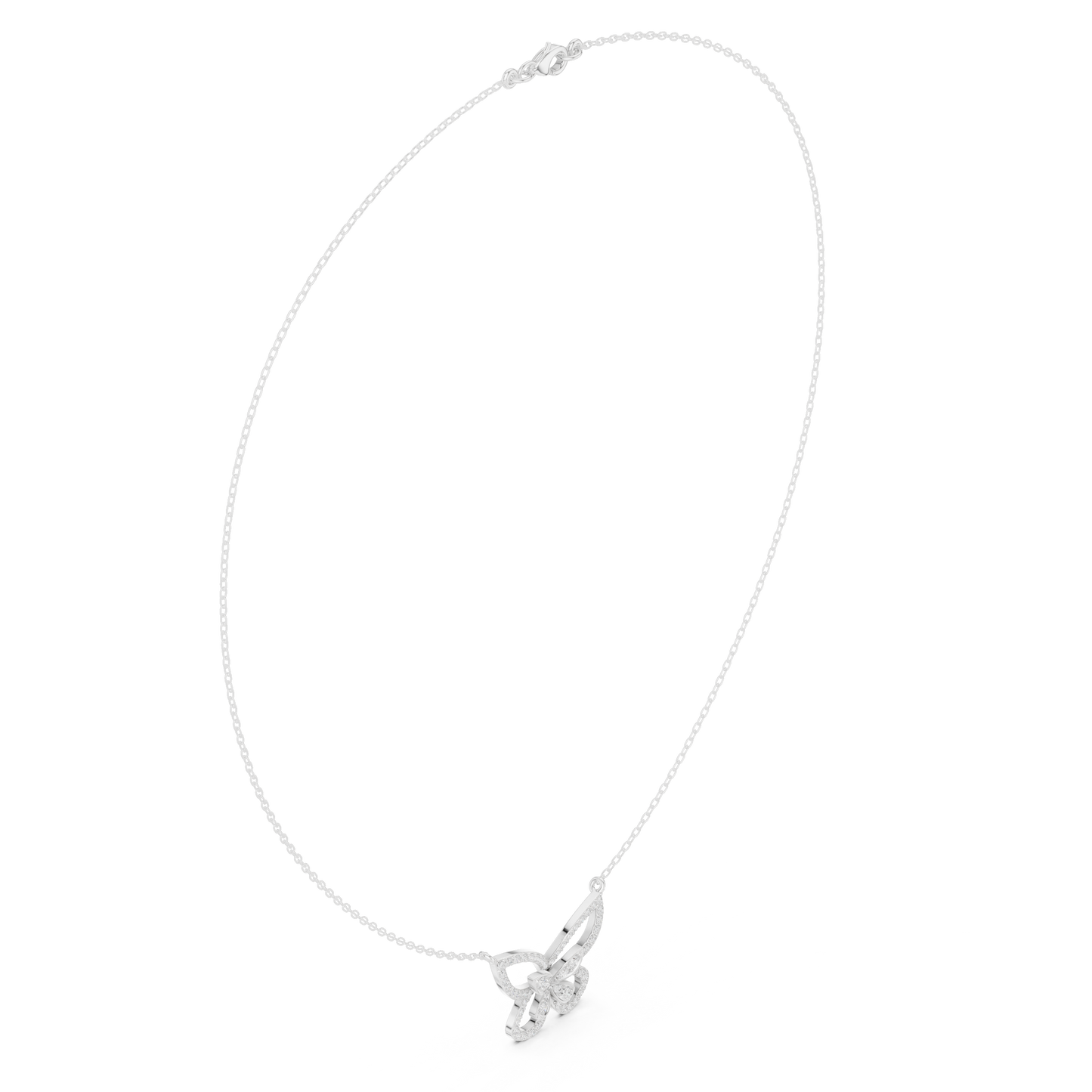 Butterfly Inspired Diamond Necklace | Elegant Gold Jewelry | Unique Bridal Gift For Women
