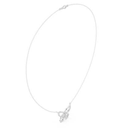 Butterfly Inspired Diamond Necklace | Elegant Gold Jewelry | Unique Bridal Gift For Women