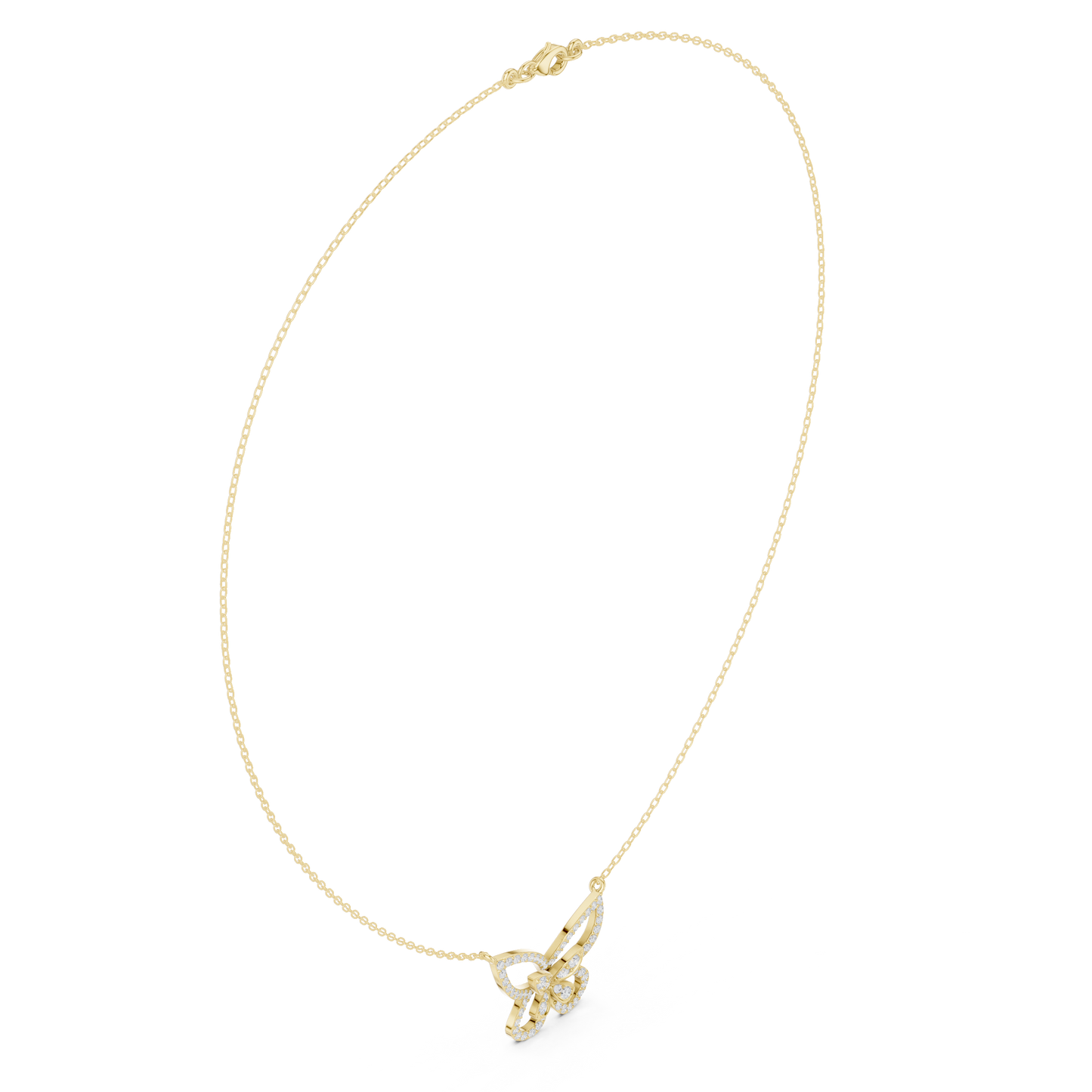 Butterfly Inspired Diamond Necklace | Elegant Gold Jewelry | Unique Bridal Gift For Women