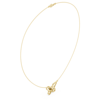 Butterfly Inspired Diamond Necklace | Elegant Silver Jewelry | Unique Bridal Gift For Women