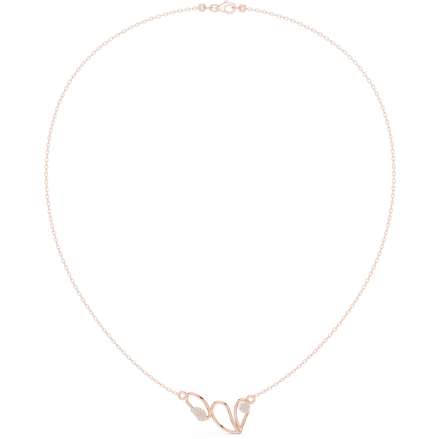 Luxury Heart Infinity Necklace Diamond Love Symbol Jewelry Gift For Her Forever Love