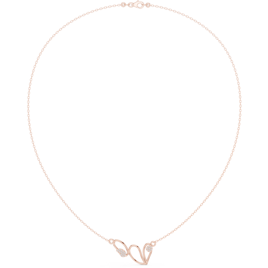 Luxury Heart Infinity Necklace Diamond Love Symbol Jewelry Gift For Her Forever Love