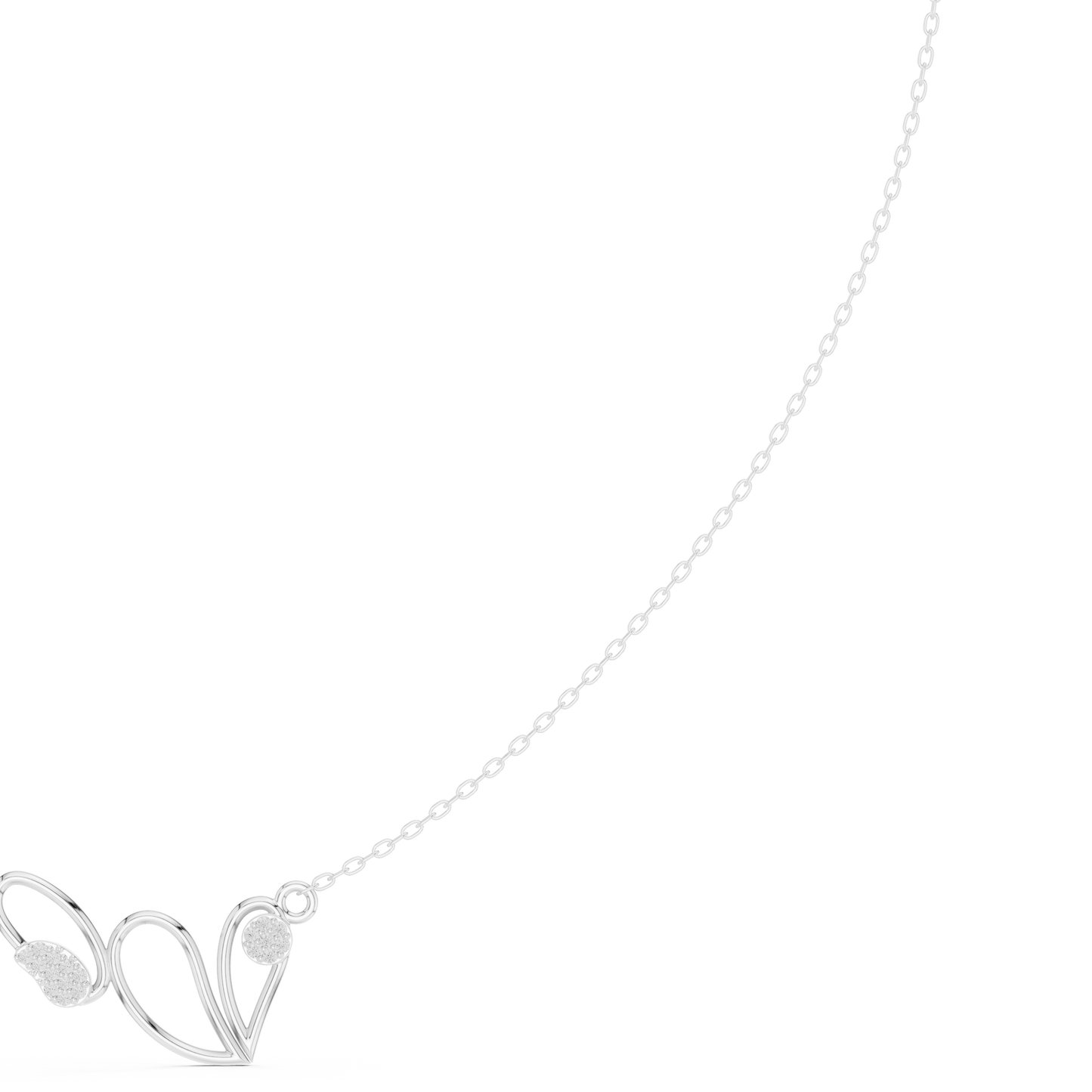 Luxury Heart Infinity Necklace Diamond Love Symbol Jewelry Gift For Her Forever Love