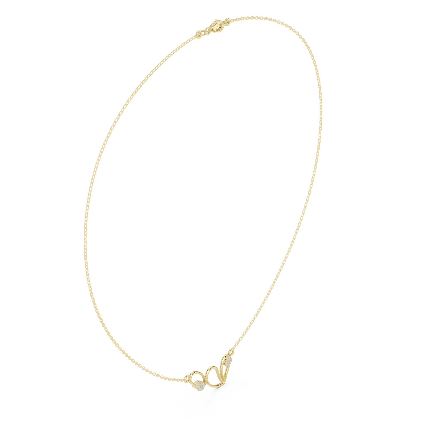 Luxury Heart Infinity Necklace Diamond Love Symbol Jewelry Gift For Her Forever Love