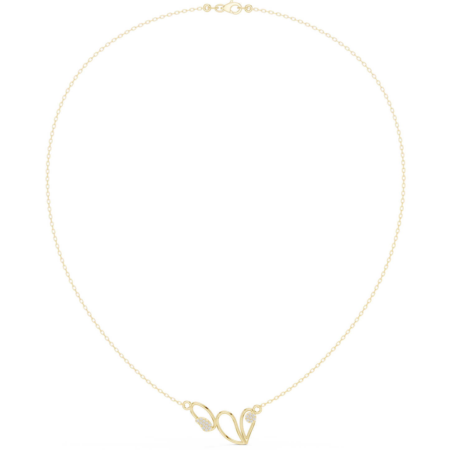 Luxury Heart Infinity Necklace Diamond Love Symbol Jewelry Gift For Her Forever Love