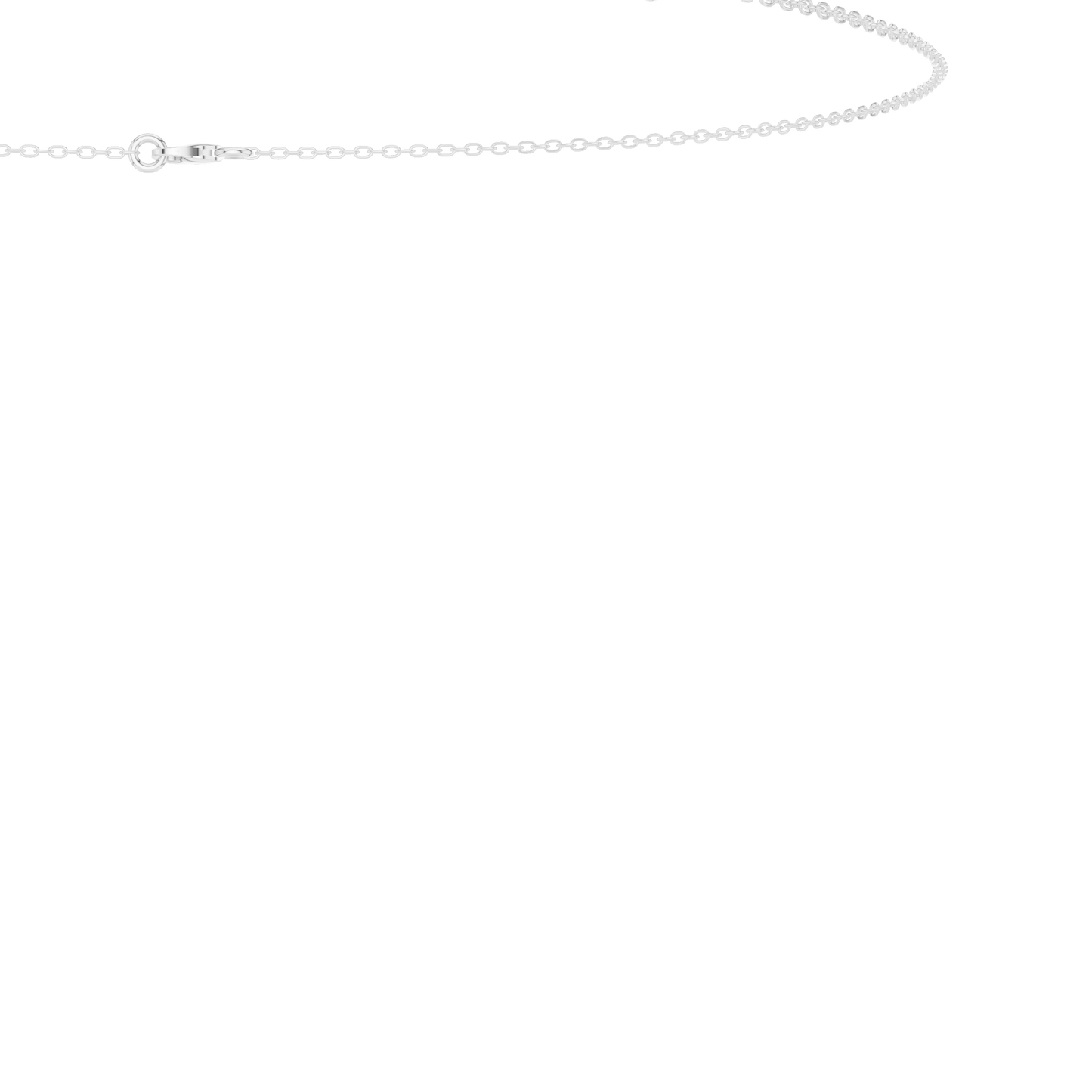 Sleek Alphabet Charm Necklace | Luxury Floating Chain Design | Personalized Daily Wear Jewelry Gift