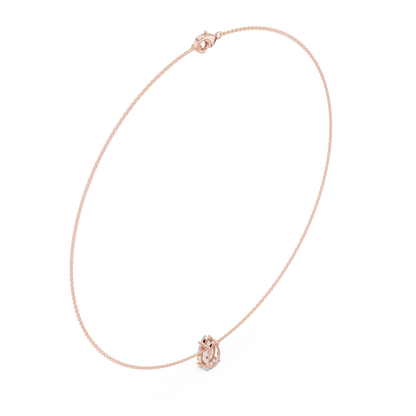 Graceful Solitaire Drop | Minimal Chain Necklace | Statement Bridal Jewelry Essential