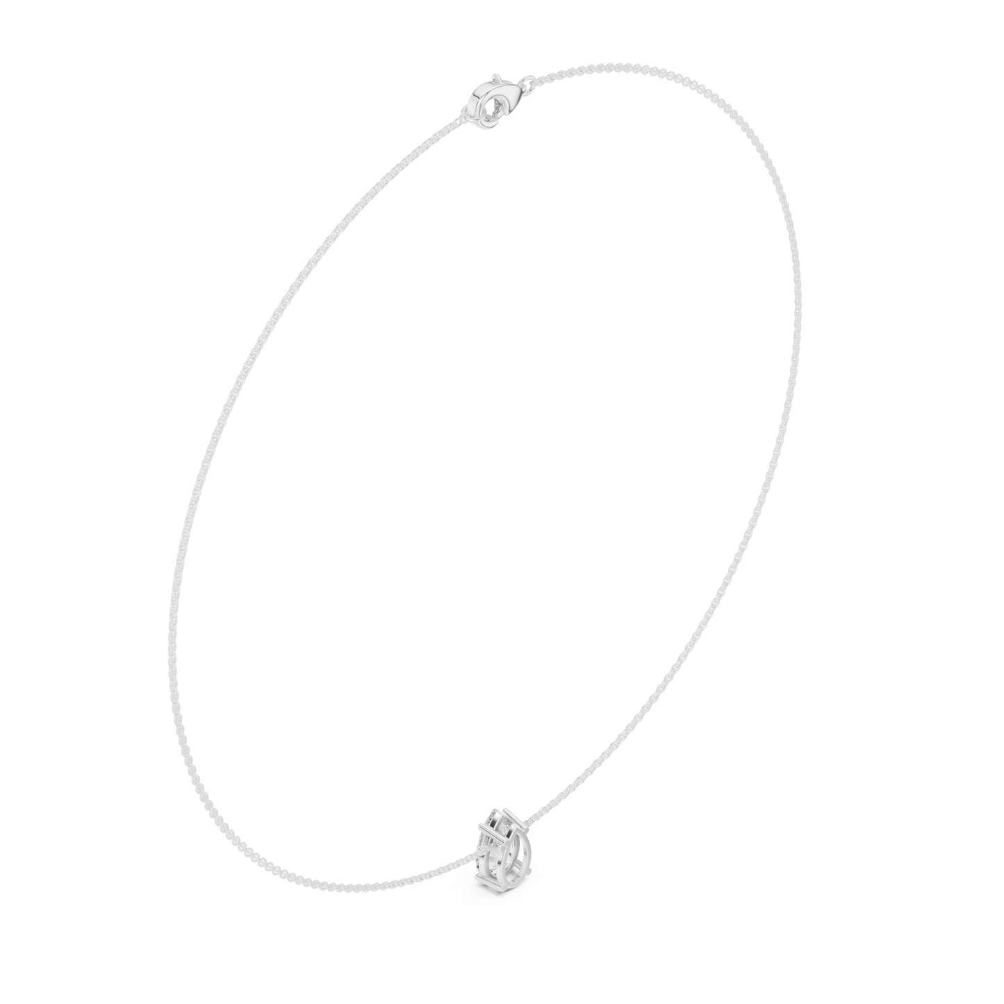 Graceful Solitaire Drop | Minimal Chain Necklace | Statement Bridal Jewelry Essential