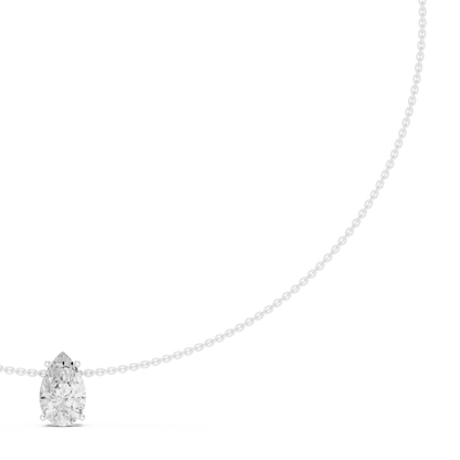 Graceful Solitaire Drop | Minimal Chain Necklace | Statement Bridal Jewelry Essential