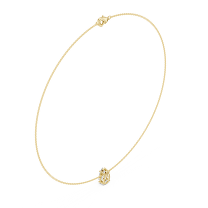 Graceful Solitaire Drop | Minimal Chain Necklace | Statement Bridal Jewelry Essential