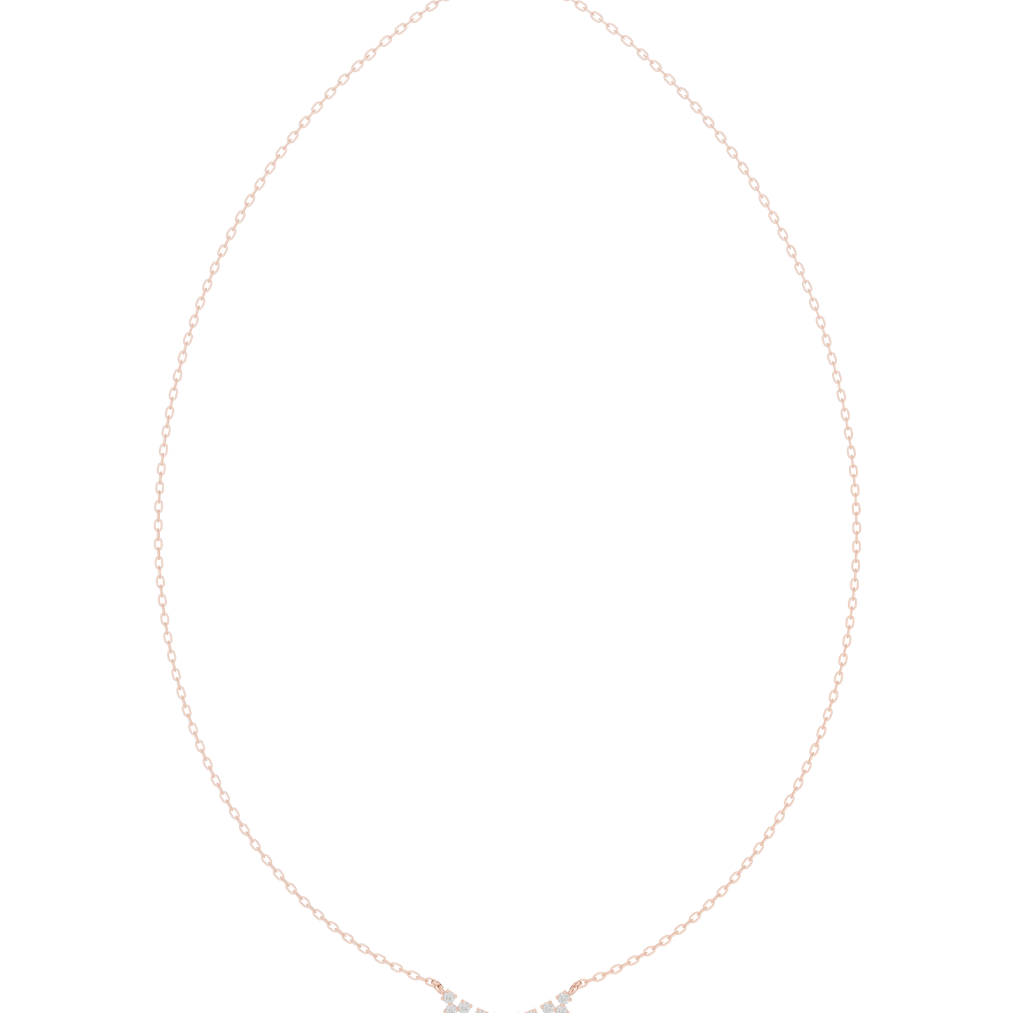 Heavenly Diamond Flow Necklace | Delicate Gold Curve | Premium Minimal Jewelry Piece