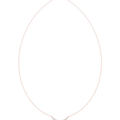 Heavenly Diamond Flow Necklace | Delicate Gold Curve | Premium Minimal Jewelry Piece