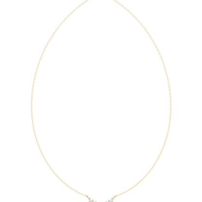 Heavenly Diamond Flow Necklace | Delicate Gold Curve | Premium Minimal Jewelry Piece