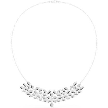 Aristocratic Nature Codex | Diamond Leaf Blueprint | Luxury Necklace Reserved For Elite Collectors