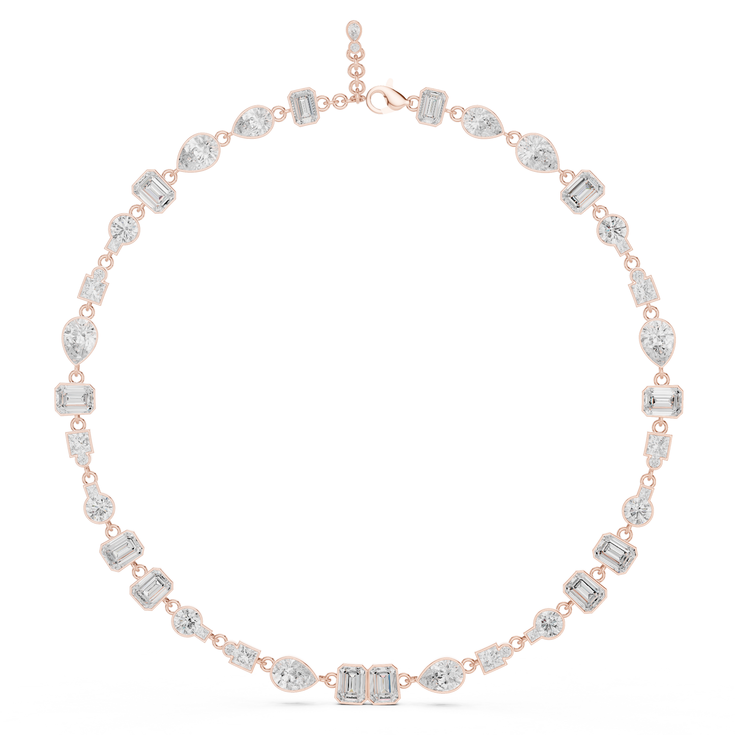 Runway Worth Diamond Necklace | Avant Shape Brilliance | Luxury Statement Crafted For Modern Royalty