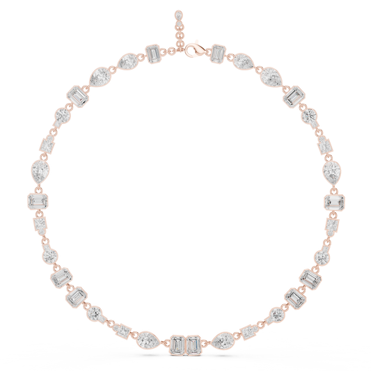 Runway Worth Diamond Necklace | Avant Shape Brilliance | Luxury Statement Crafted For Modern Royalty
