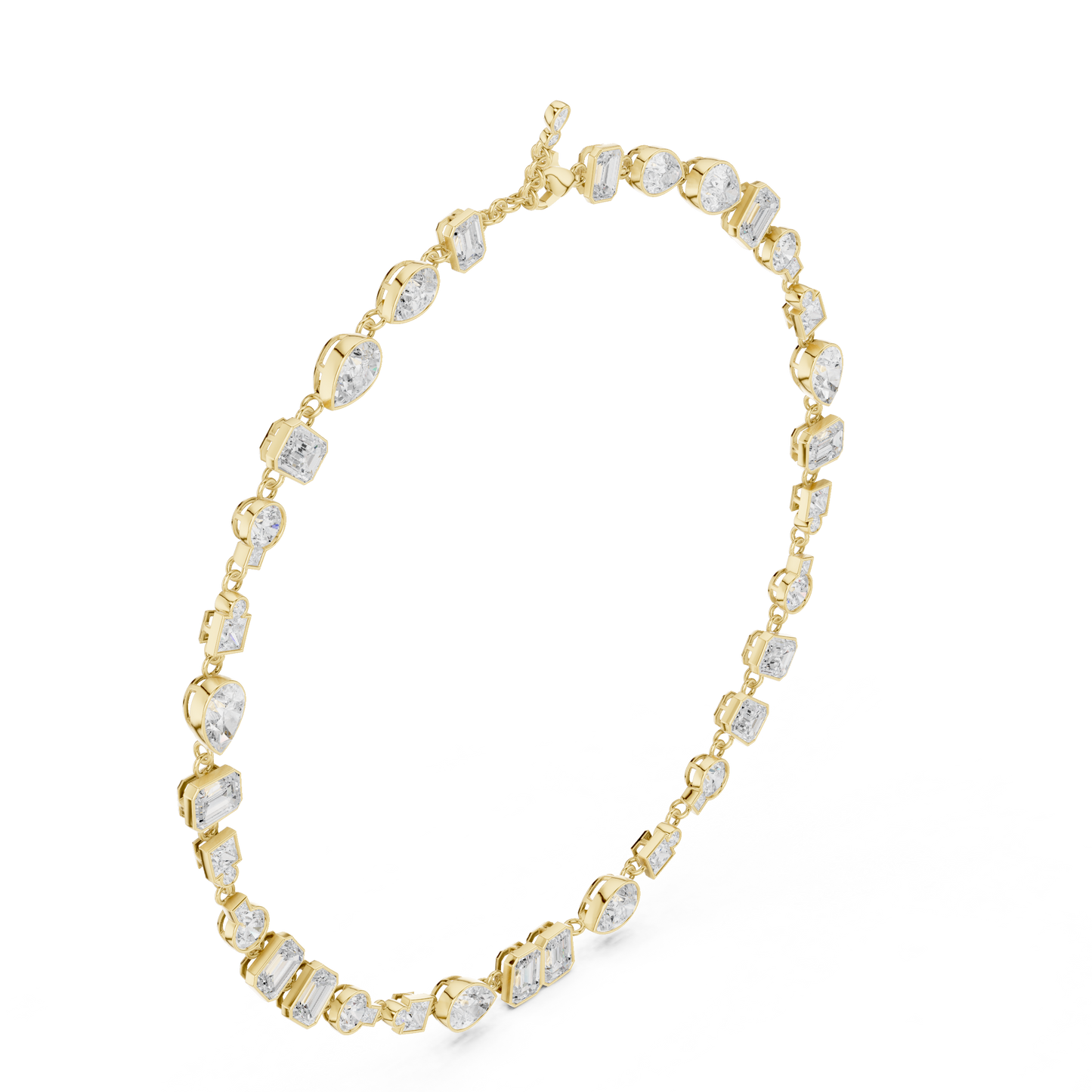 Runway Worth Diamond Necklace | Avant Shape Brilliance | Luxury Statement Crafted For Modern Royalty