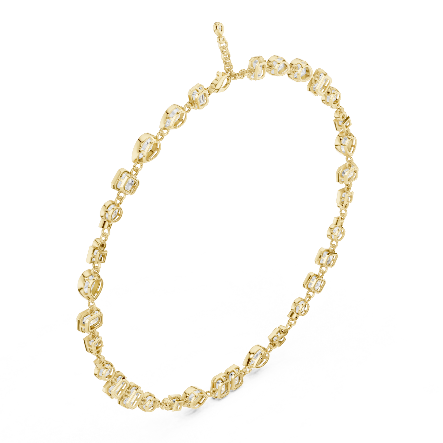 Runway Worth Diamond Necklace | Avant Shape Brilliance | Luxury Statement Crafted For Modern Royalty
