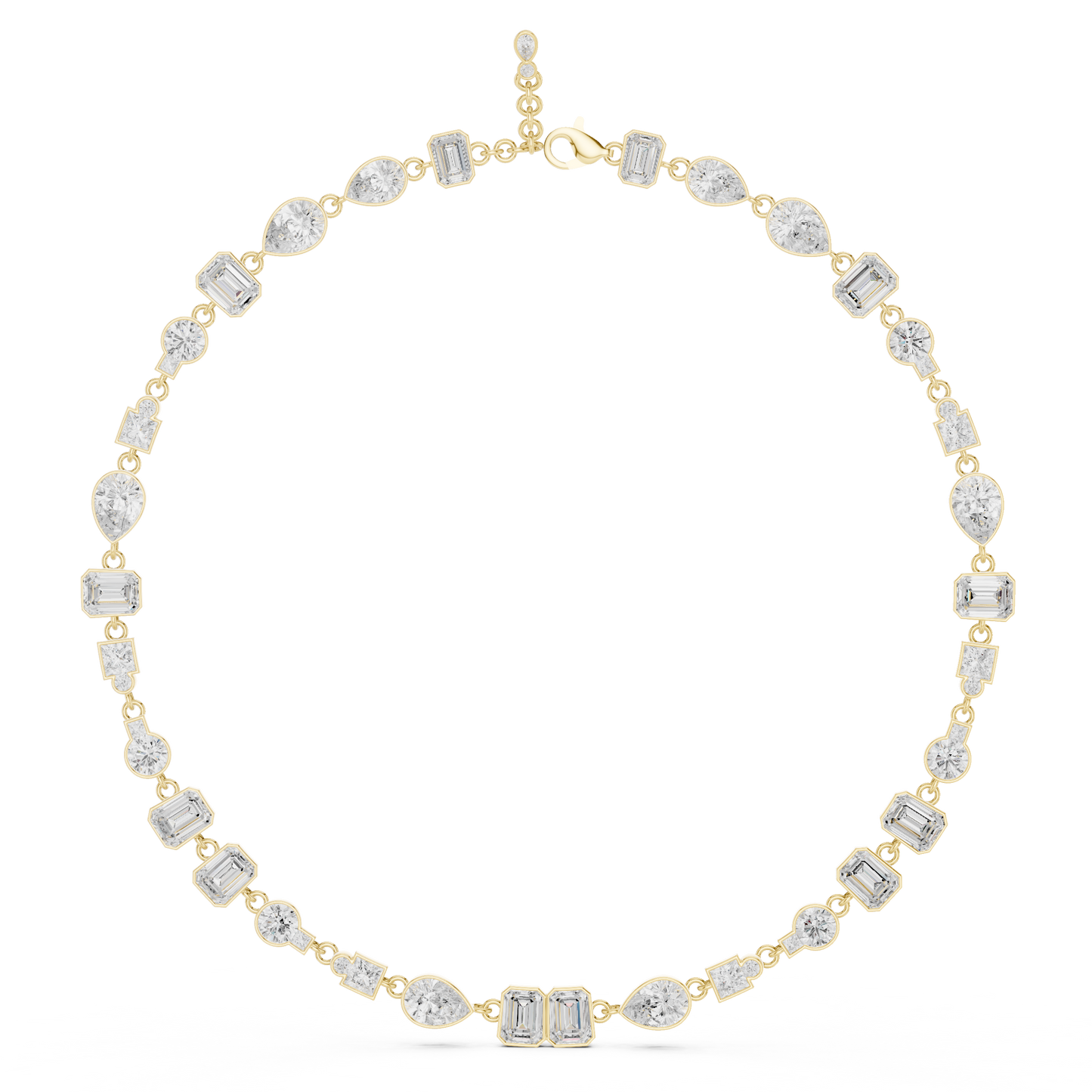 Runway Worth Diamond Necklace | Avant Shape Brilliance | Luxury Statement Crafted For Modern Royalty