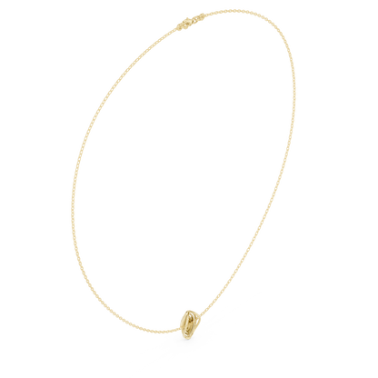 Abstract Botanical Leaf Pendant - Diamond Touch Silver Necklace - Artisan Crafted Modern Jewelry