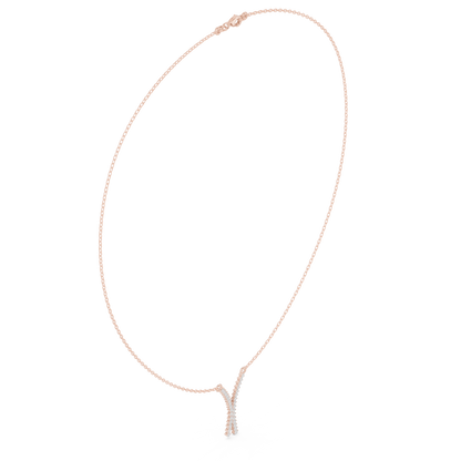 Serene Knot Diamond Pendant | Minimal Chain Artistic Jewelry | Luxury Present For Modern Souls