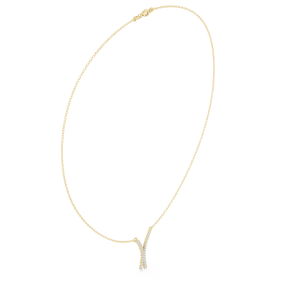 Serene Knot Diamond Pendant | Minimal Chain Artistic Jewelry | Luxury Present For Modern Souls